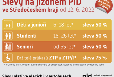 Slevy na jízdném PID